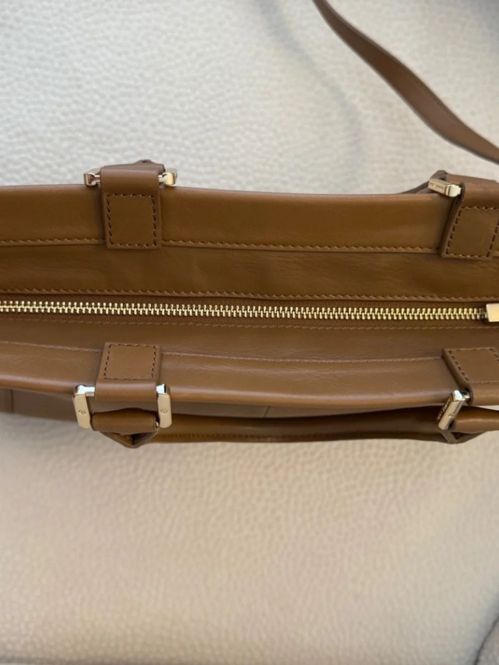 Tory Burch Amanda Leather Zip-Top Tote Bag - Pristine!